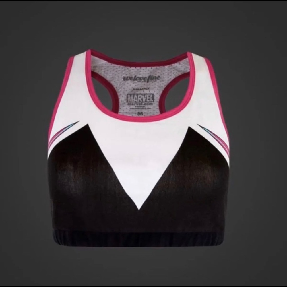 Spider Gwen Top Sports Bra Sz Medium Disney marvel